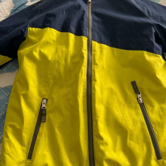 Lands End Kids Squall Grow Along Size (8) Navy and Yellow Winter Coat - Picture 2 of 8